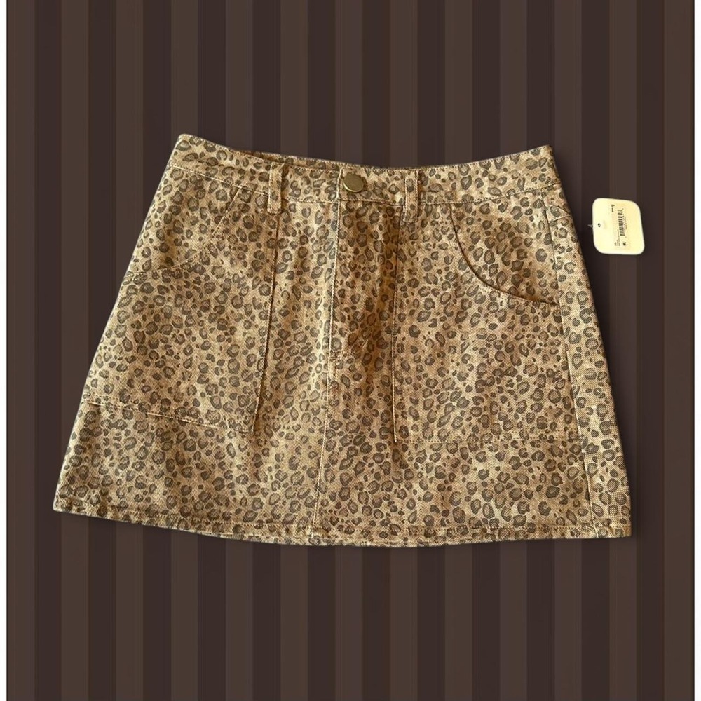 Altar D' State Leopard Print mini skirt